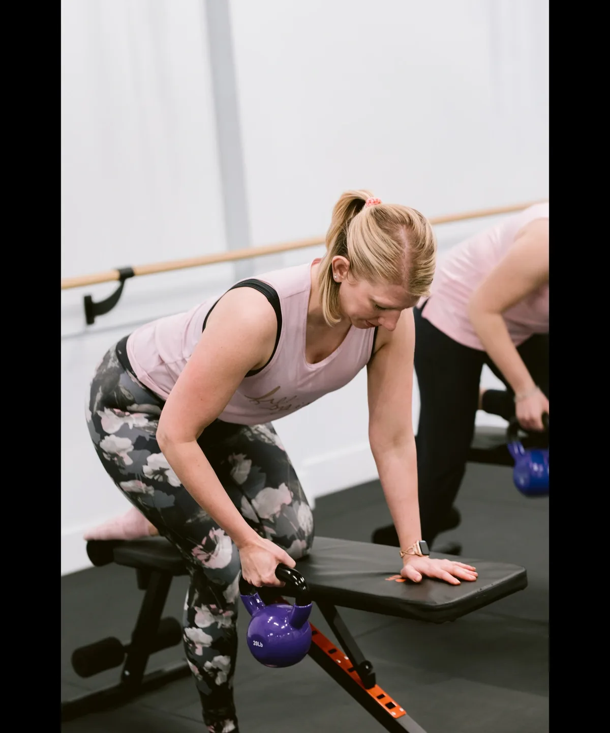 A member training at 4 Pillars Fitness